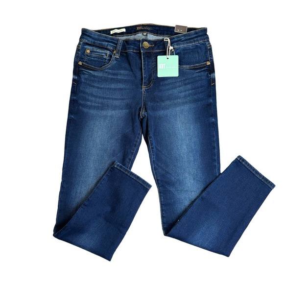 Kut From the Kloth Toothpick Skinny Jeans Women’s Size 10 Petite Dark Wash - Picture 1 of 11